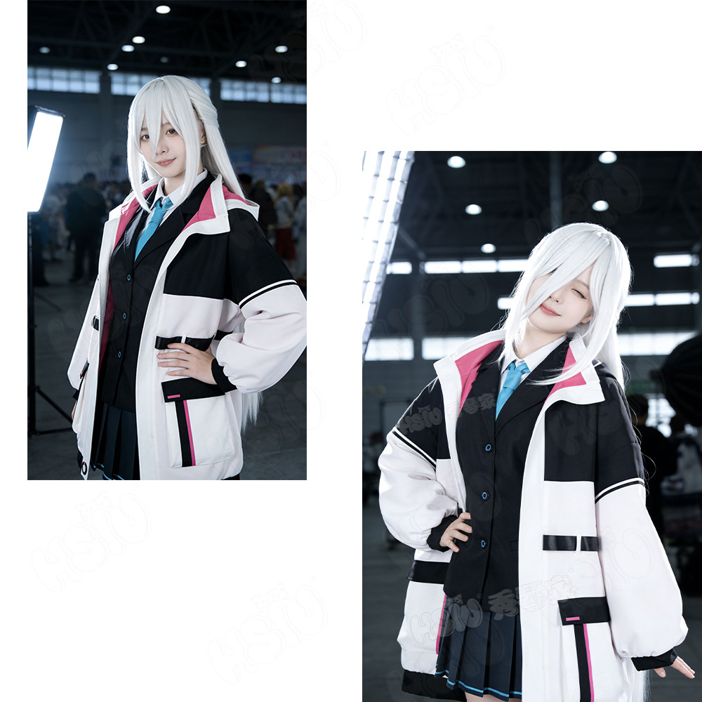 Anime Cosplay Blue Hair - ブルーアーカイブケイコスプレ衣装ウィッグ HSIU フルセット女性スーツジャケットショートスカート耐熱人工毛ゲームコスプレ