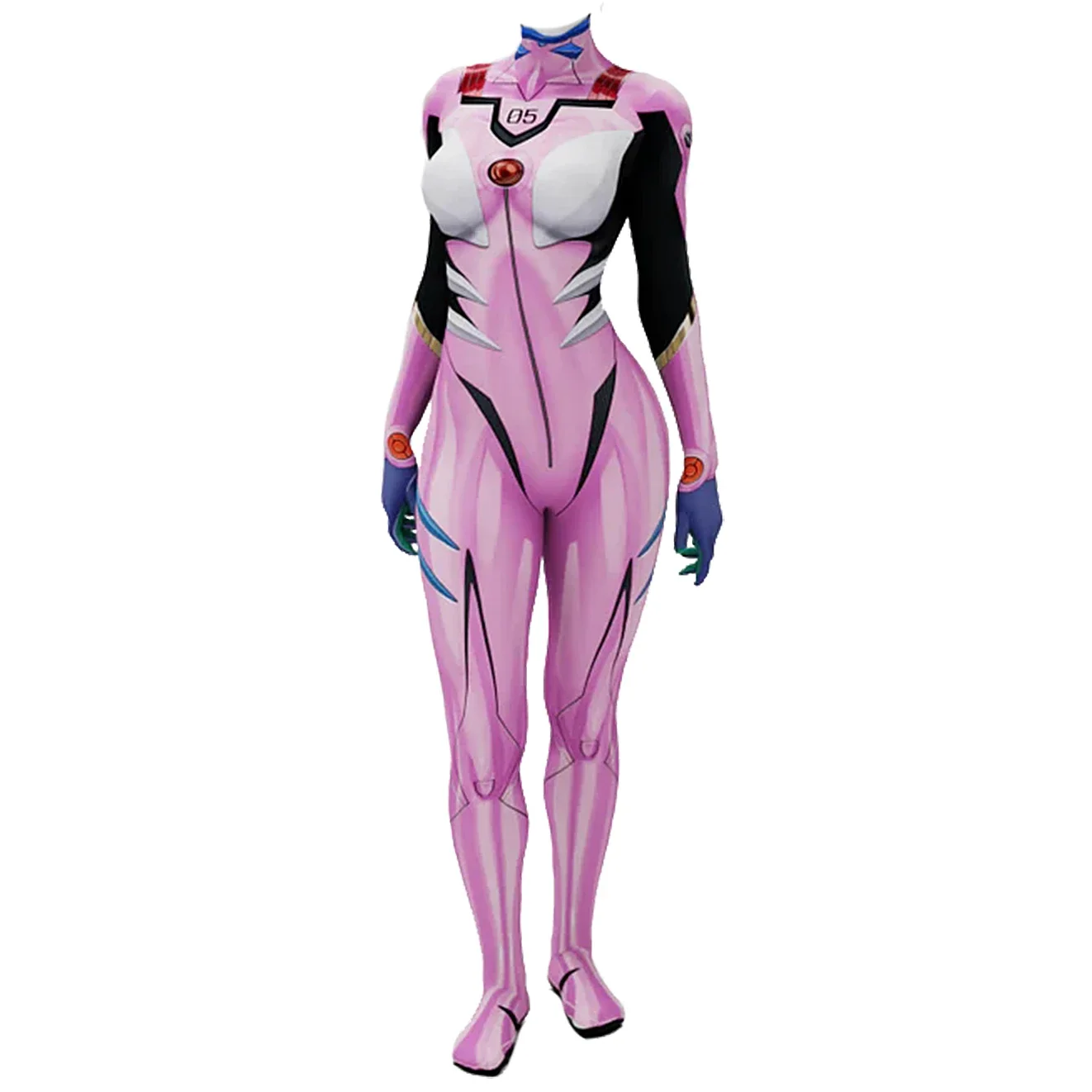 アニメEVA 05 マキナミ コスプレ衣装 スーパーヒーロー - Anime Cosplay Jumpsuit のレビューと価格