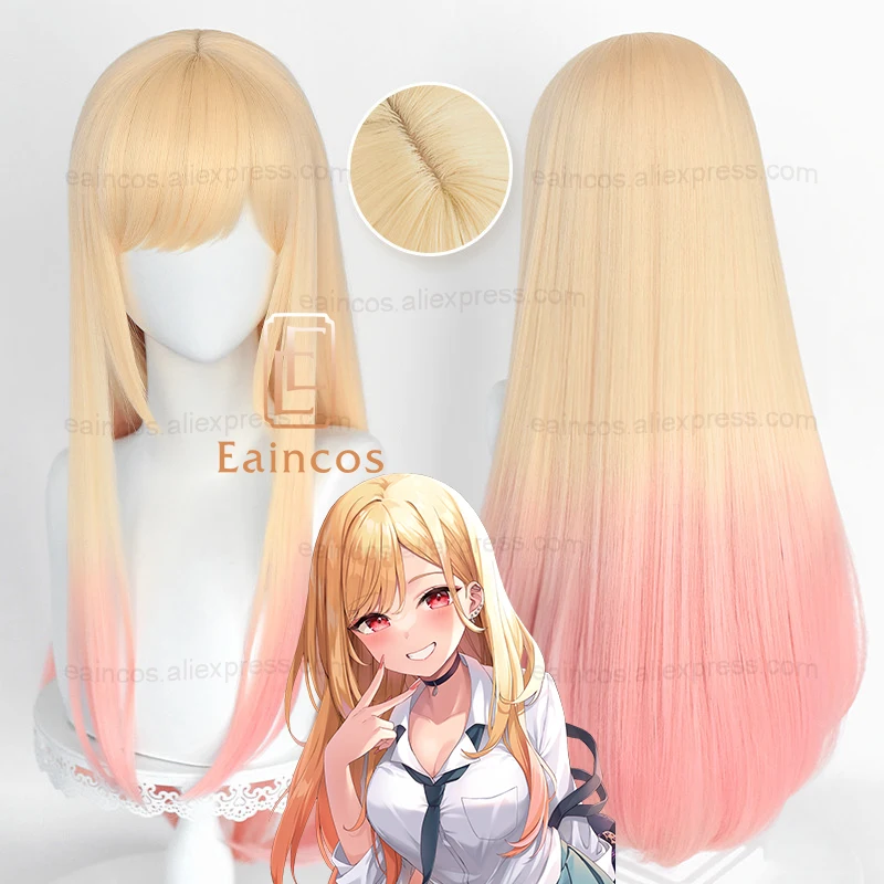 アニメフィギュアmarin子猫ウコスプレウィッグ、80cm、 - Kitagawa Anime Cosplay のレビューと価格